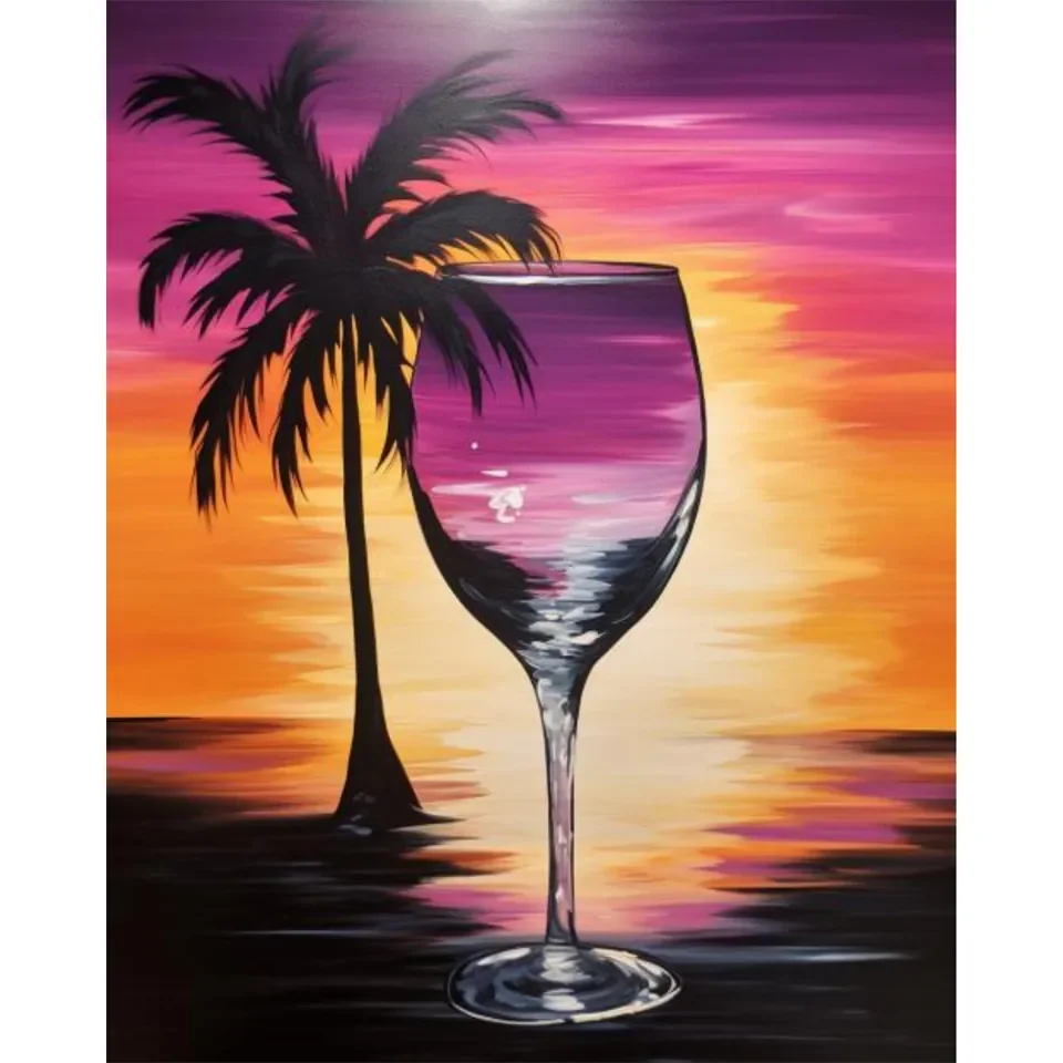 Wine at Sunset
